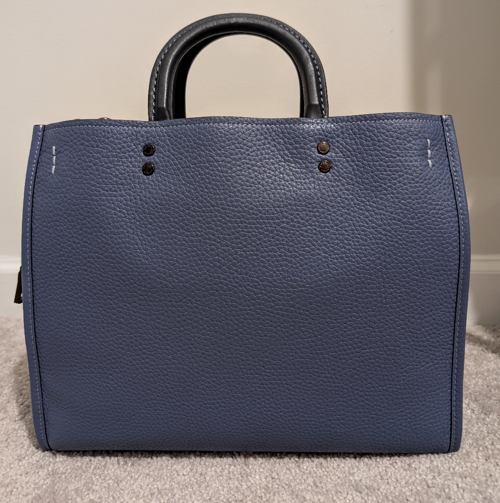 Coach Rogue 30 Bag in Colorblock Washed Chambray
